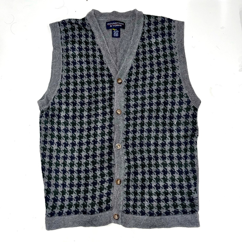 Men's Houndstooth Vest